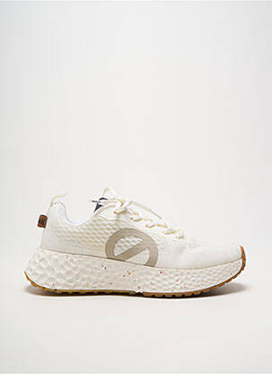 Baskets plateforme talon de 4 à 6cm blanc NO NAME femme