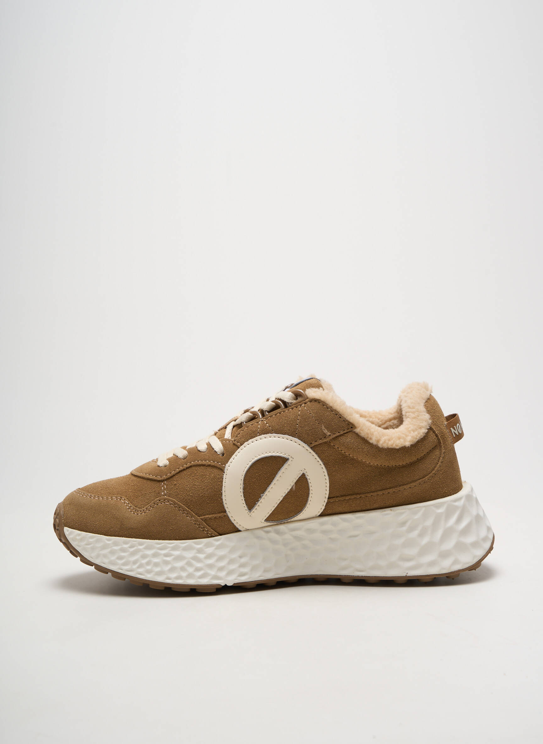 Baskets plateforme talon de 4 à 6cm marron NO NAME femme