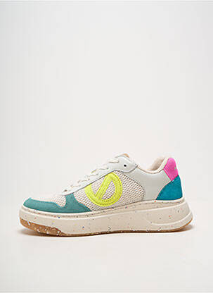 Baskets bout rond talon plat jusqu'à 3cm blanc NO NAME femme