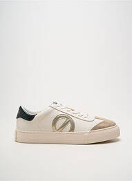 Baskets matière lisse talon plat jusqu'à 3cm blanc NO NAME femme