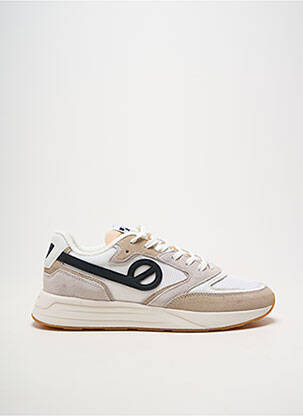Baskets bout rond talon plat jusqu'à 3cm beige NO NAME femme