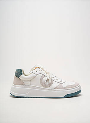 Baskets bout rond talon plat jusqu'à 3cm blanc NO NAME femme