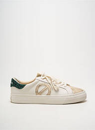 Baskets bout rond talon plat jusqu'à 3cm blanc NO NAME femme