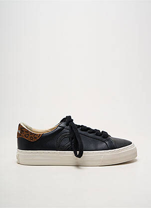 Baskets matière lisse talon plat jusqu'à 3cm noir NO NAME femme