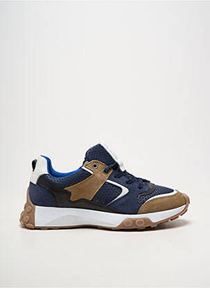 Baskets bout rond talon plat jusqu'à 3cm bleu BULLBOXER femme
