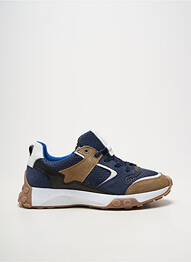 Baskets bout rond talon plat jusqu'à 3cm bleu BULLBOXER femme