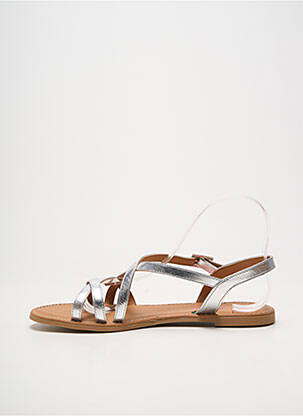 Sandales/nu pieds fermeture boucle(s) talon plat jusqu'à 3cm argent ALLSHE femme