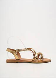 Sandales/nu pieds fermeture boucle(s) talon plat jusqu'à 3cm or ALLSHE femme