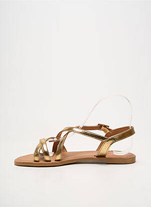 Sandales/nu pieds fermeture boucle(s) talon plat jusqu'à 3cm or ALLSHE femme