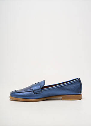 Mocassins bout rond talon plat jusqu'à 3cm bleu ALLSHE femme
