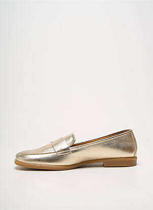 Mocassins bout rond talon plat jusqu'à 3cm or ALLSHE femme