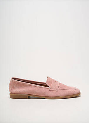 Mocassins bout rond talon plat jusqu'à 3cm rose ALLSHE femme