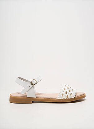 Sandales/nu pieds fermeture boucle(s) bout ouvert blanc LOLA CANALES fille
