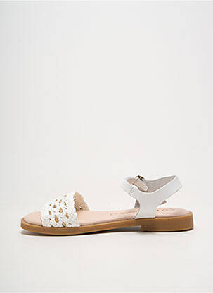 Sandales/nu pieds fermeture boucle(s) bout ouvert blanc LOLA CANALES fille