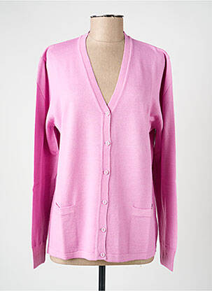 Gilet manches longues stretch rose ELLEMME femme
