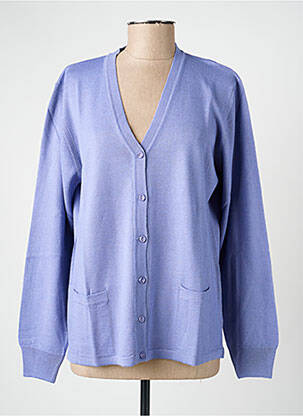 Gilet manches longues stretch bleu ELLEMME femme