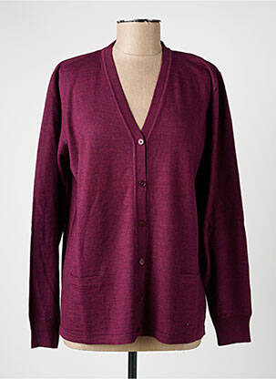 Gilet manches longues stretch rouge ELLEMME femme