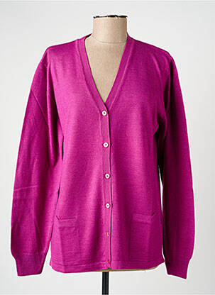 Gilet manches longues stretch rose ELLEMME femme
