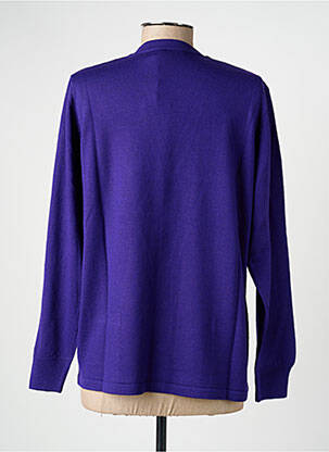 Gilet manches longues stretch violet ELLEMME femme