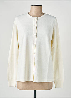 Gilet manches longues stretch beige ELLEMME femme