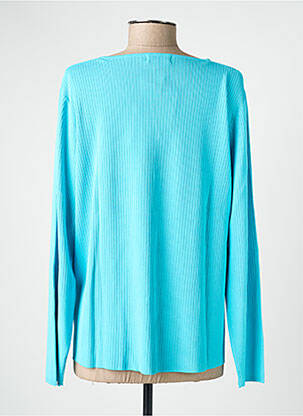 Gilet manches longues stretch bleu PAUPORTÉ femme