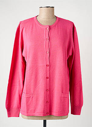 Gilet manches longues stretch rose ELLEMME femme