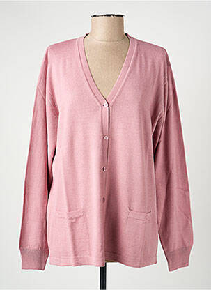 Gilet manches longues stretch rose ELLEMME femme