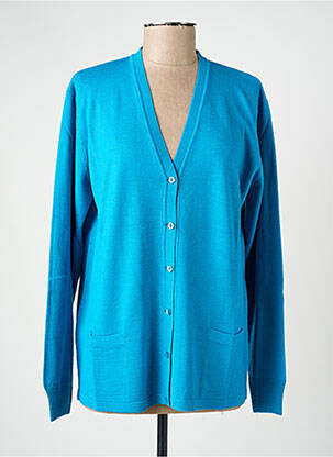 Gilet manches longues stretch bleu ELLEMME femme