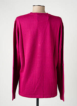 Gilet manches longues resserrée sur le bas rose ELLEMME femme