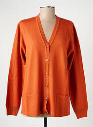Gilet manches longues stretch orange ELLEMME femme