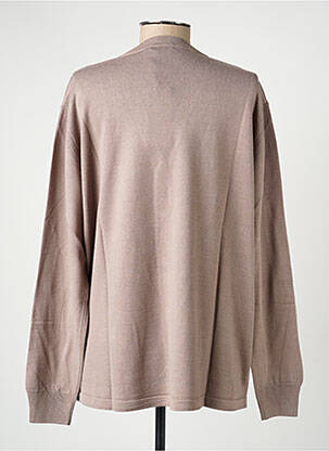 Gilet manches longues stretch marron ELLEMME femme