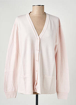 Gilet manches longues stretch rose ELLEMME femme
