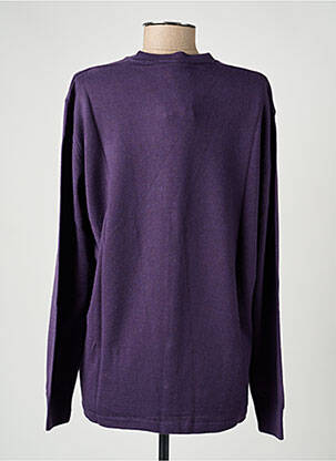 Gilet manches longues stretch violet ELLEMME femme