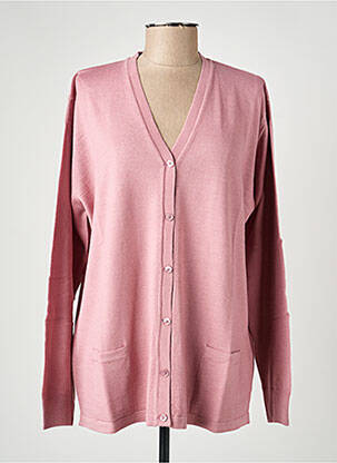 Gilet manches longues stretch rose ELLEMME femme