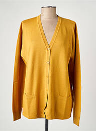 Gilet manches longues stretch jaune ELLEMME femme