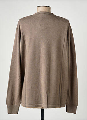 Gilet manches longues stretch marron ELLEMME femme