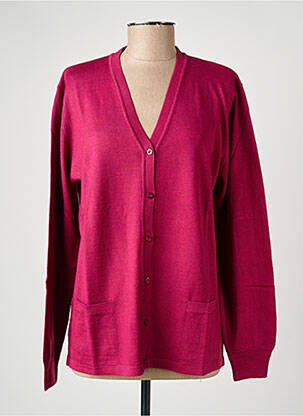 Gilet manches longues stretch rose ELLEMME femme