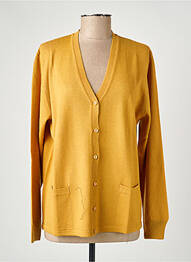 Gilet manches longues stretch jaune ELLEMME femme