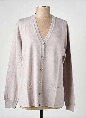 Gilet manches longues stretch gris ELLEMME femme