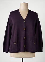 Gilet manches longues stretch violet PAUPORTÉ femme