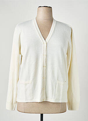 Gilet manches longues stretch beige ELLEMME femme
