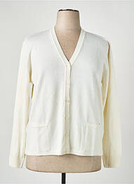 Gilet manches longues stretch beige ELLEMME femme