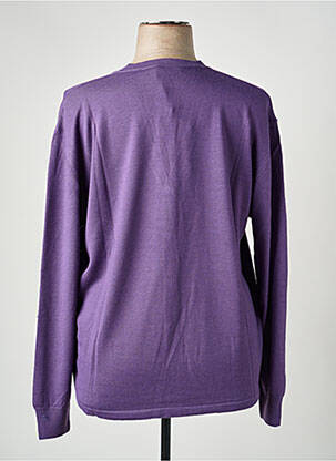 Gilet manches longues stretch violet ELLEMME femme