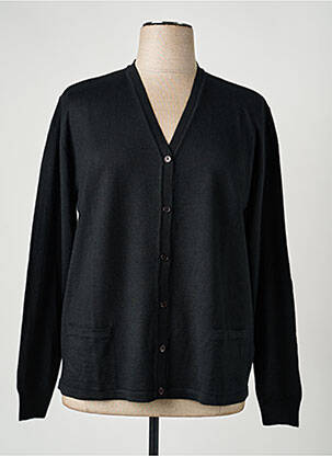 Gilet manches longues stretch noir ELLEMME femme