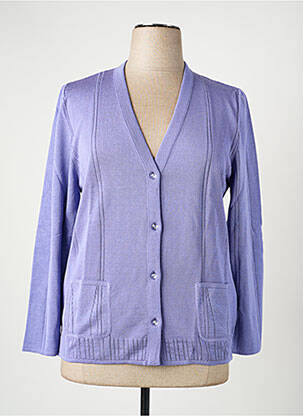 Gilet manches longues stretch violet RODAM femme