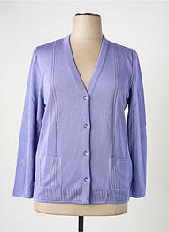 Gilet manches longues stretch violet RODAM femme