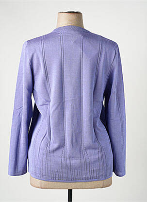 Gilet manches longues stretch violet RODAM femme