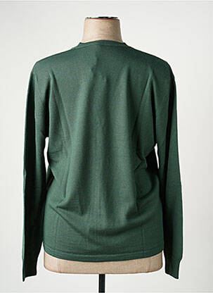Gilet manches longues stretch vert ELLEMME femme