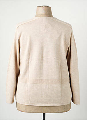 Gilet manches longues stretch beige PAUPORTÉ femme