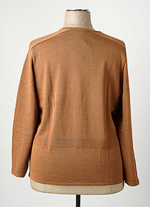 Gilet manches longues stretch marron PAUPORTÉ femme